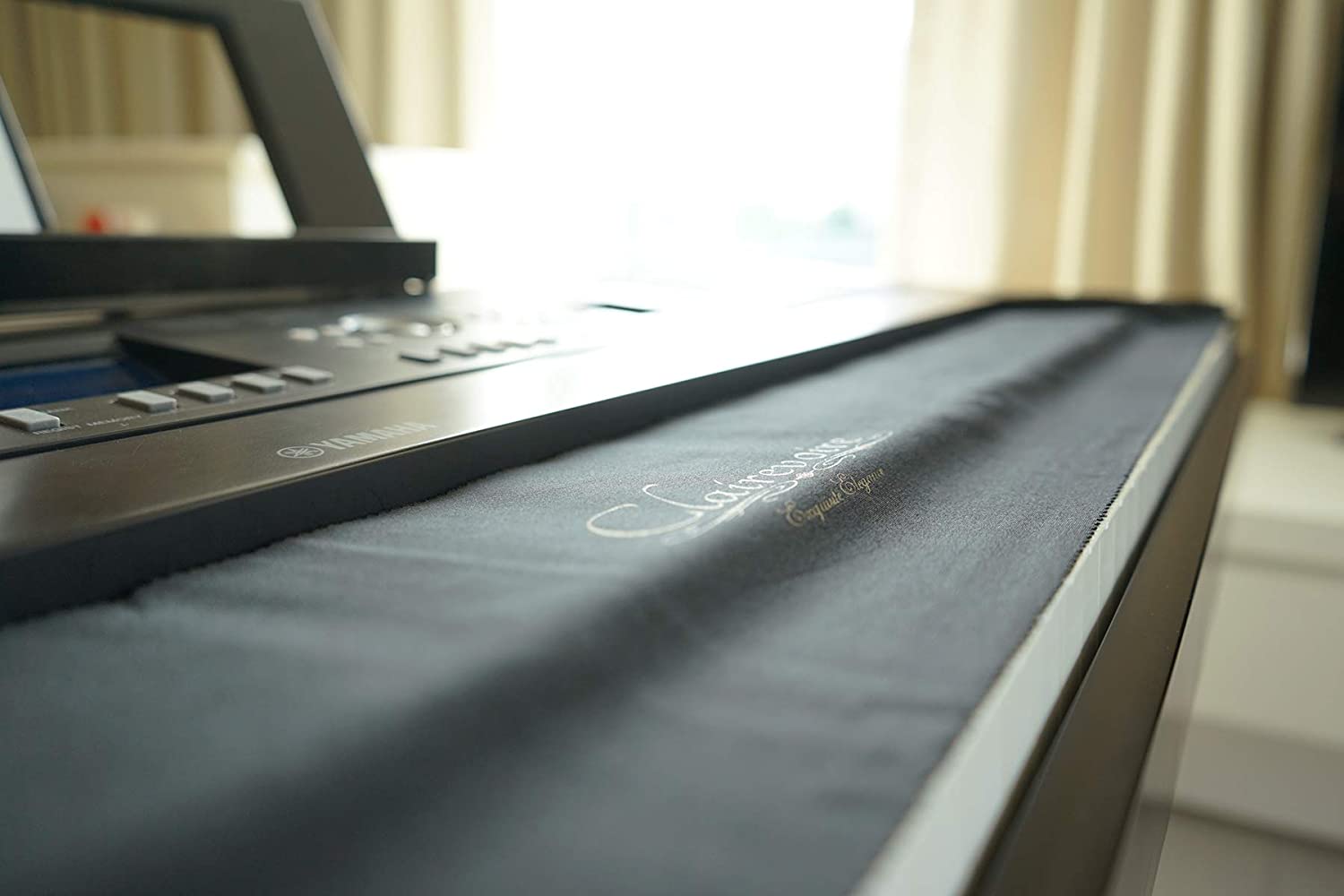 Clairevoire 2023 universal Keyboard & Digital Piano Cover | Anti-Water/Dust | Adjustable Book-stand opening | All sizes 76-88 Keys