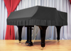 [for Yamaha | All Brands] [ULTIMA]: WATERPROOF Velvet Grand Piano Cover (Charcoal Grey)