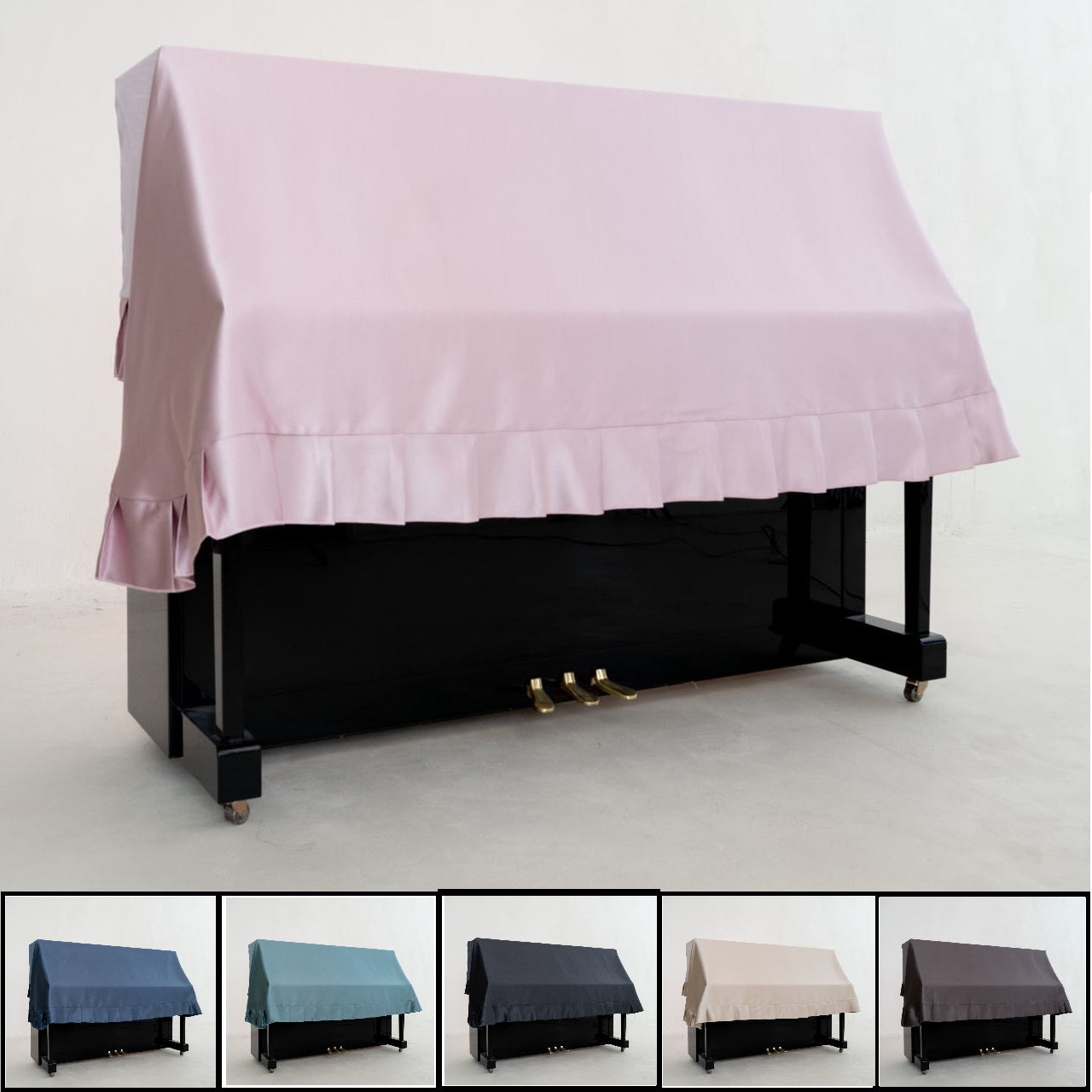 NEW Clairevoire Fleurel Seasons Upright Piano Cover (various colors available)