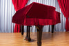 [Yamaha | All Brands] Classic Velvet Grand Piano Cover (Wine Red)