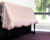Upright piano cover in antique pink by clairevoire