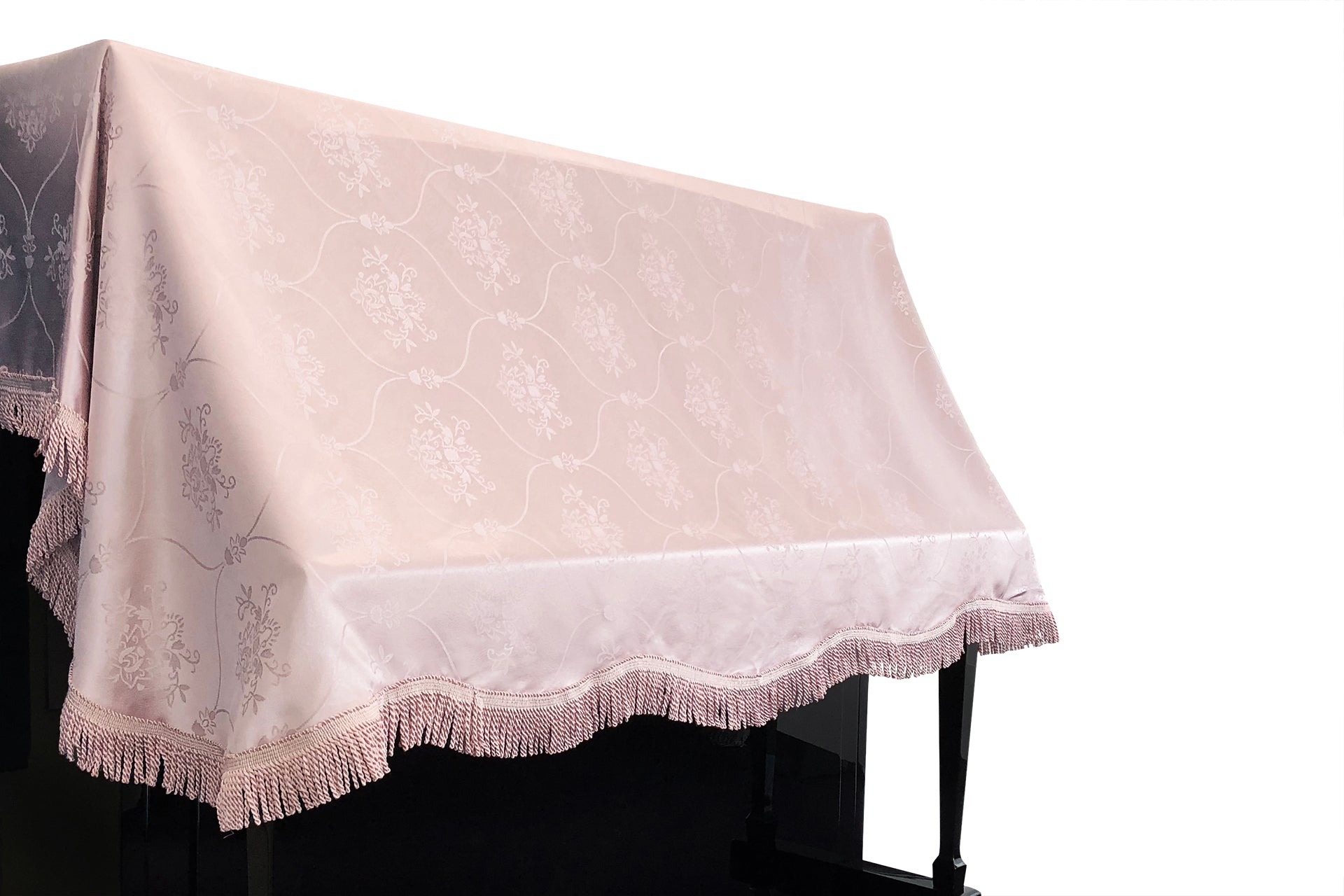Pink upright piano cover poly fabric