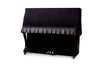Upright piano cover in black velvet by clairevoire main picture