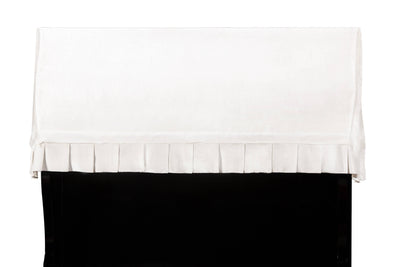 white velvet front shot piano cover